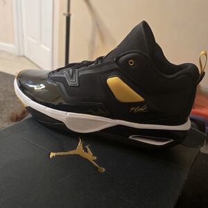 Jordan Flight Black and Yellow Sneakers